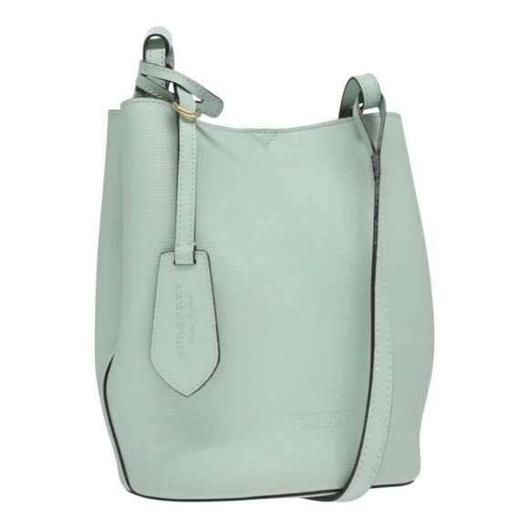 BURBERRY Shoulder Bag Leather Peppermint Auth FF4311V - Picture 1 of 16